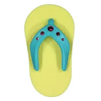 CLAYCRITTERS Clay Critters Jeweled Flip Flop Refrigerator Magnet Earrings