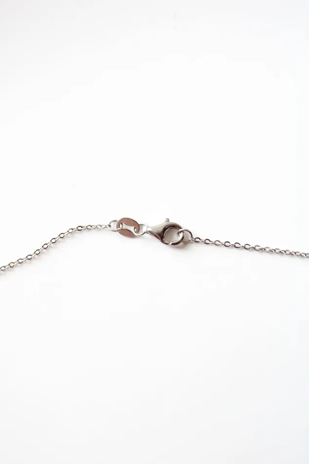 Clear Rhinestone Sterling Silver Cross Necklace Jubilee Thrift Necklaces