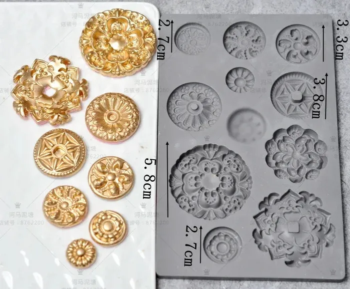 Earrings European Style Silicone Mold DSER