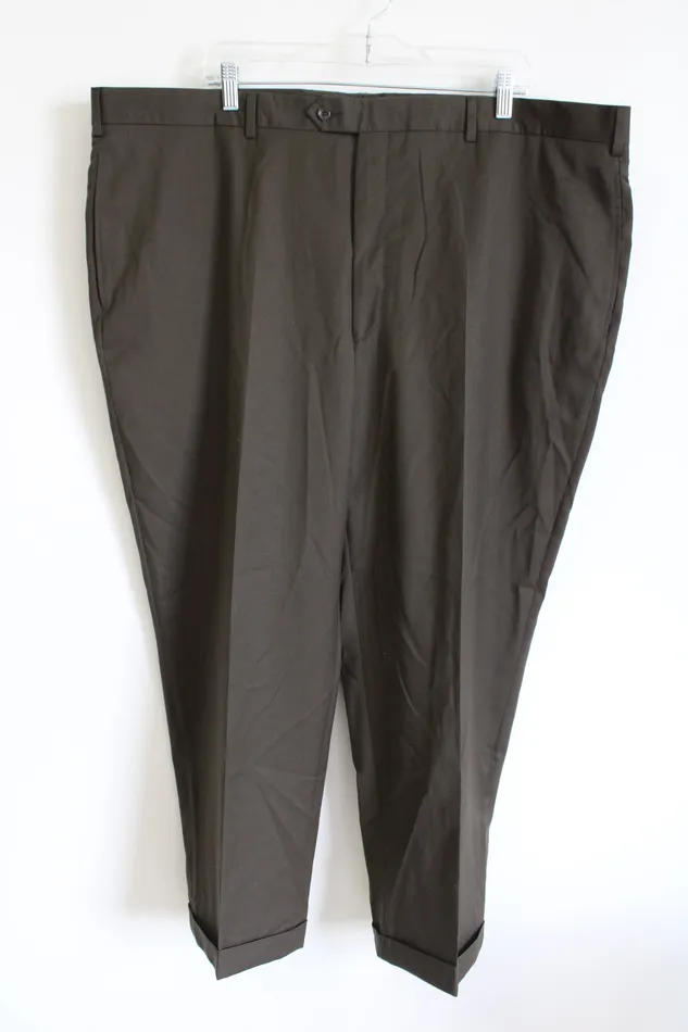 Jos A Blank Dark Brown Trouser Pants 46 Jos A Bank Earrings