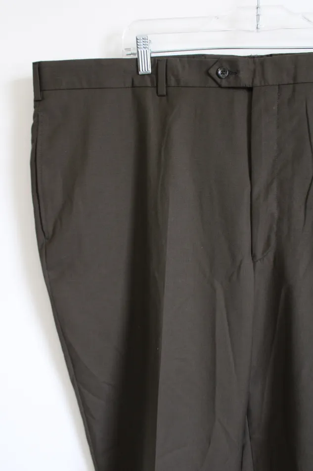 Jos A Blank Dark Brown Trouser Pants 46 Jos A Bank Earrings