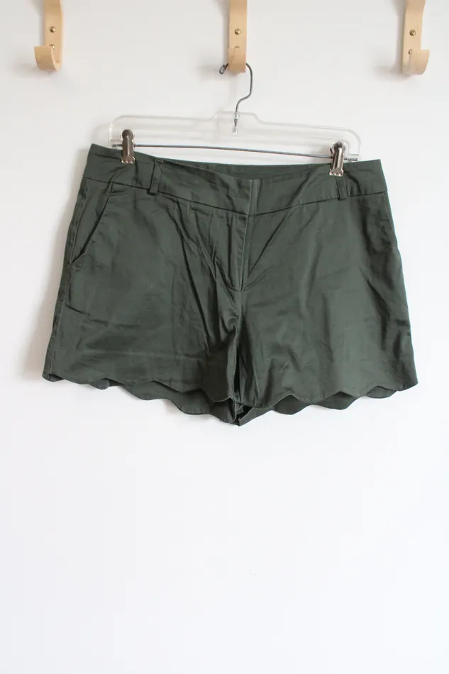 Maurices Earrings Maurices Green Scalloped Shorts 910