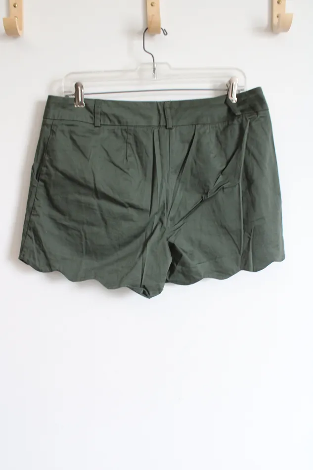 Maurices Earrings Maurices Green Scalloped Shorts 910