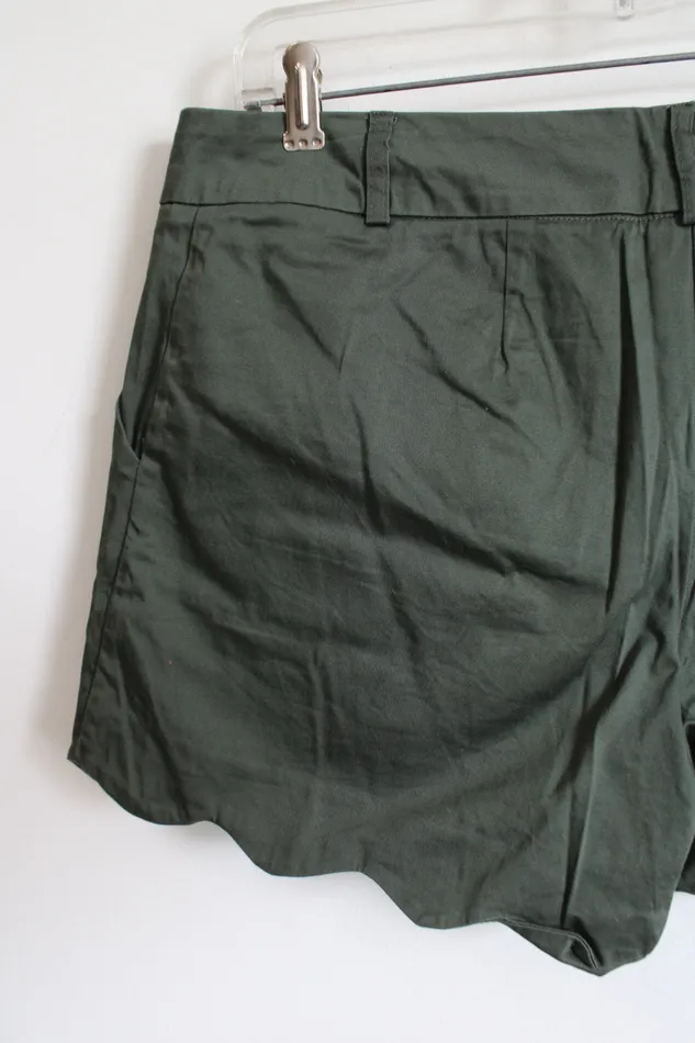 Maurices Earrings Maurices Green Scalloped Shorts 910
