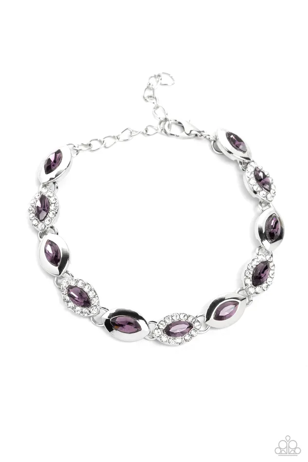 Paparazzi Accessories Earrings Some Serious Sparkle Purple