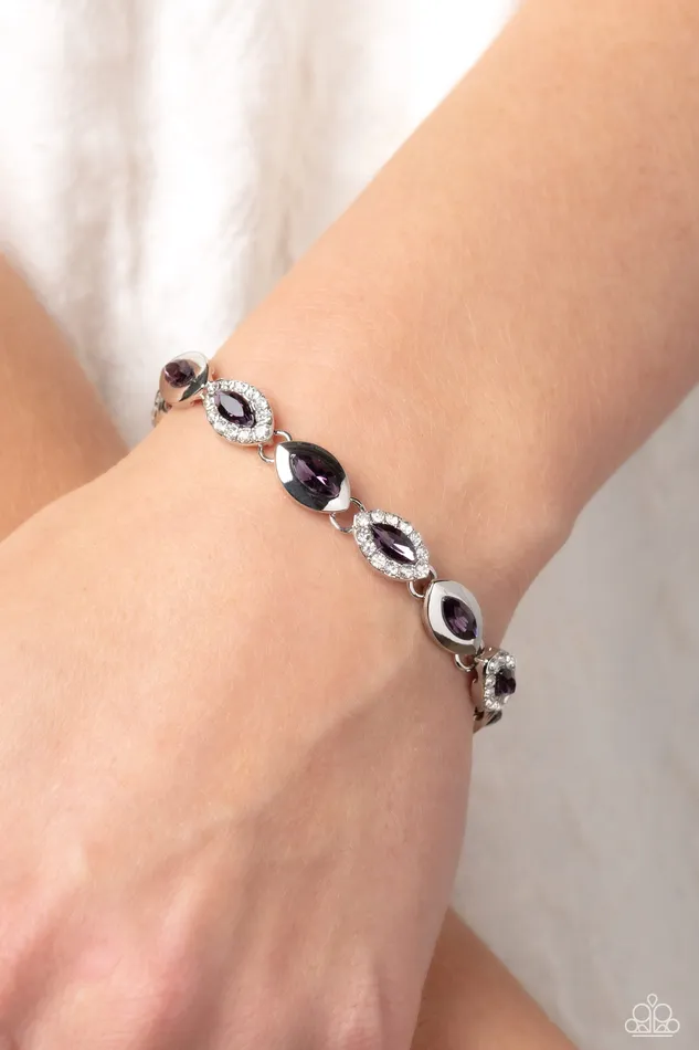 Paparazzi Accessories Earrings Some Serious Sparkle Purple