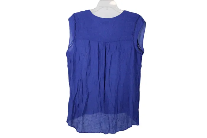 Rings Creative Design Works CDW Cobalt Blue Blouse M