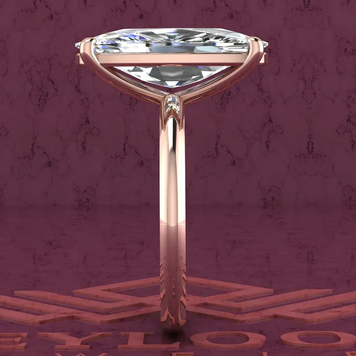 65 Carat Elongated Cushion Cut 4 Prongs Solitaire D Color Basket Moissanite Ring Leyloon Jewelry Rings