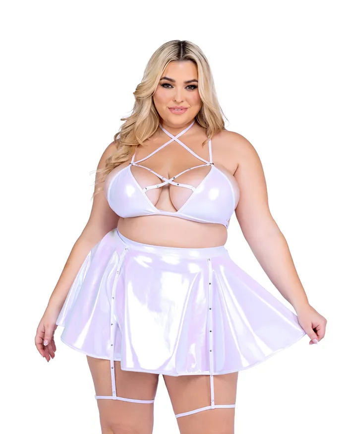 6454 Metallic Iridescent Criss Cross Bikini Top Roma Costume Inc Necklaces 6454 Metallic Iridescent Criss Cross Bikini Top Roma Costume Inc Necklaces