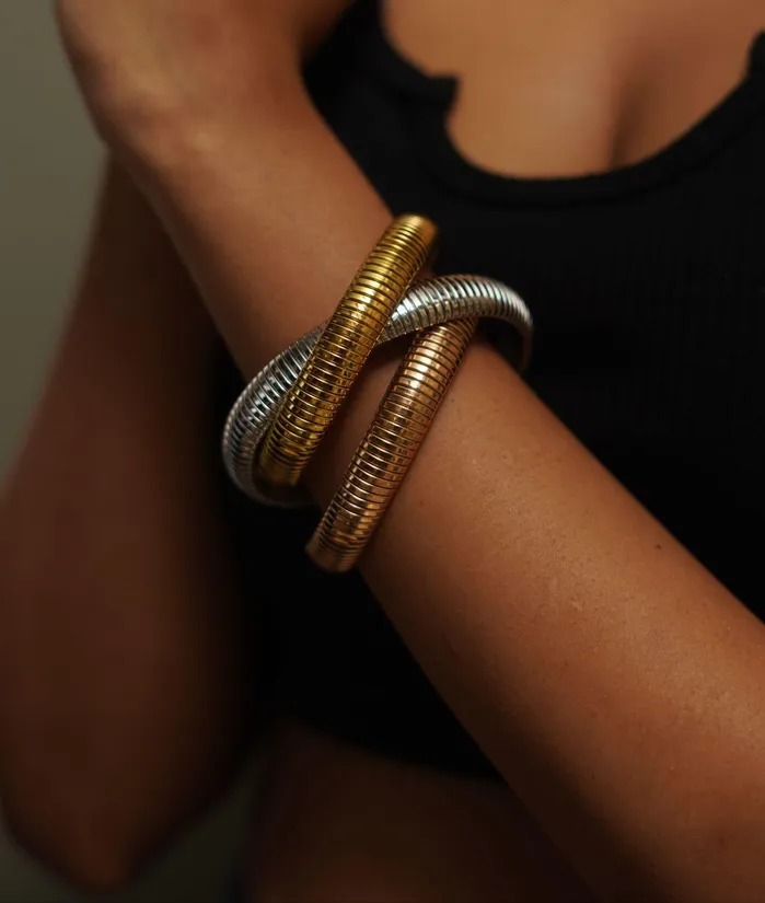 Attrangi Bracelets Treeda Gold Chunky Western Bracelet
