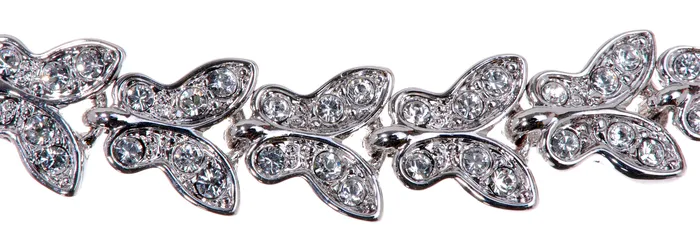 Bracelets Red B7105 Rhodium Swarovski Elements Butterfly Chain Bracelet Bracelets Red B7105 Rhodium Swarovski Elements Butterfly Chain Bracelet