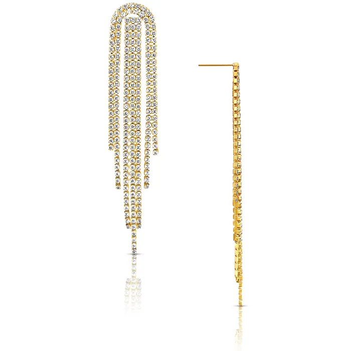 Earrings Ellie Vail Rebecca Tassel Chain Earring
