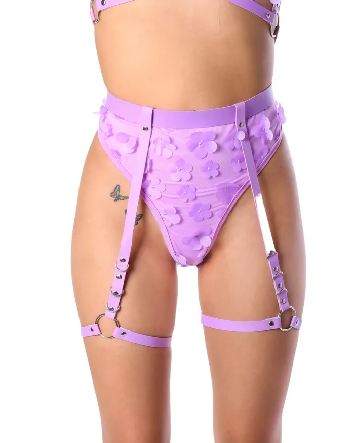THE LUMI SHOP Classic Vegan Leather Leg Harness Earrings