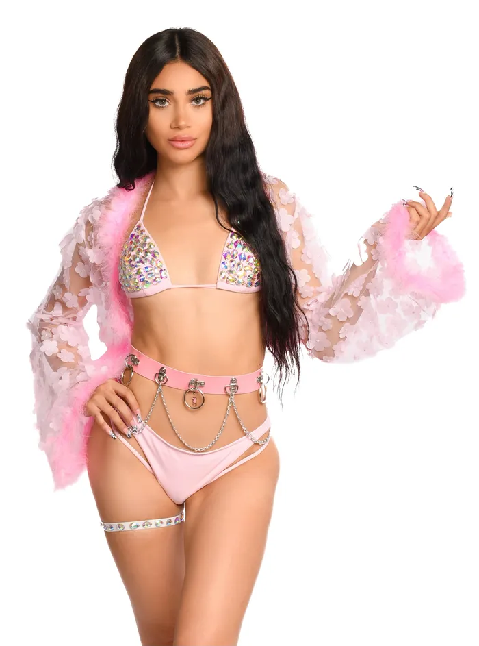 THE LUMI SHOP Earrings FULL OUTFIT Pink Flower