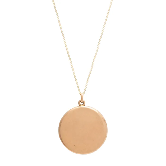 Victorian Floral Repouss 10k Gold Locket Antique Necklaces