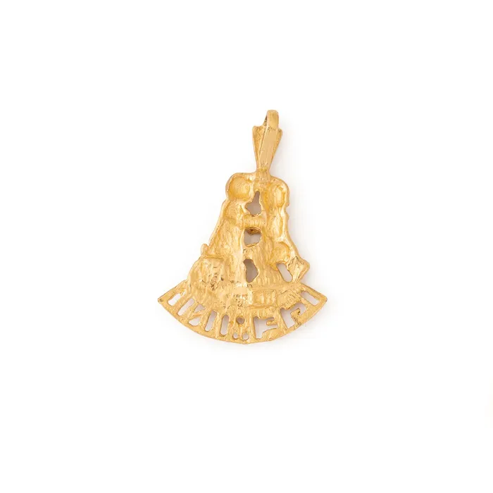 Vintage Earrings Figural Gemini 14K Gold Zodiac Charm
