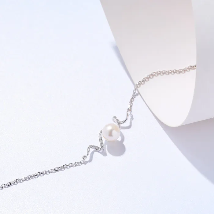 18K Diamond Akoya Pearl Bracelet KB00047 LOVE Pearly Lustre Bracelets