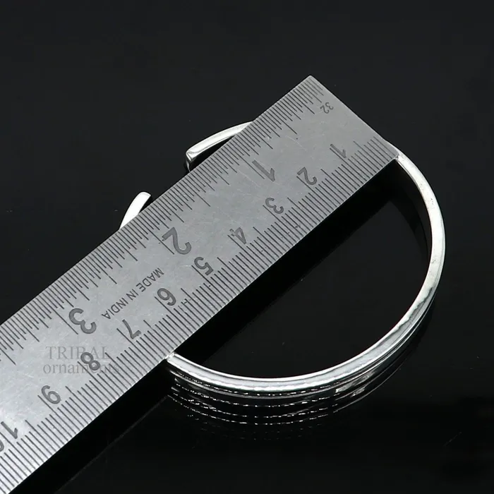 925 sterling silver or Gold polished handmade plain design gorgeous Bangle cuff bracelet kada best unisex tribal gifting jewelry Gcuff118 TRIBAL ORNAMENTS Bracelets