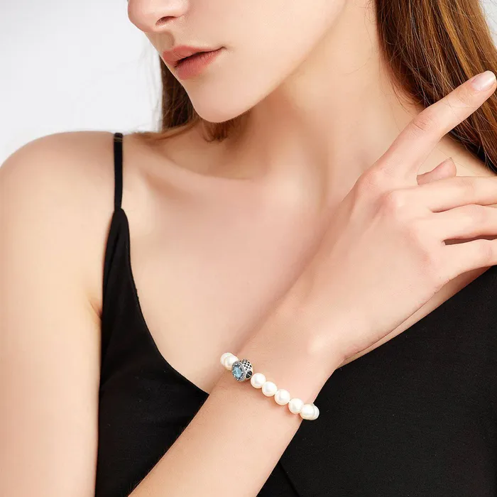 Pearly Lustre Bracelets Elegant Freshwater Pearl Bracelet WB00039