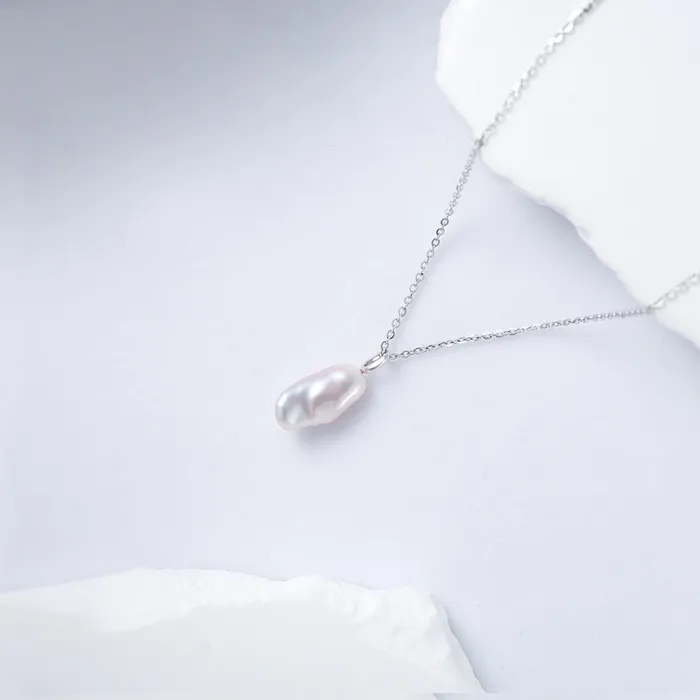 Pearly Lustre Keshi Freshwater Pearl Necklace WN00596 Necklaces