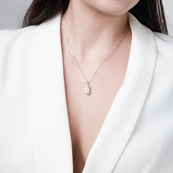 Pearly Lustre Keshi Freshwater Pearl Necklace WN00596 Necklaces