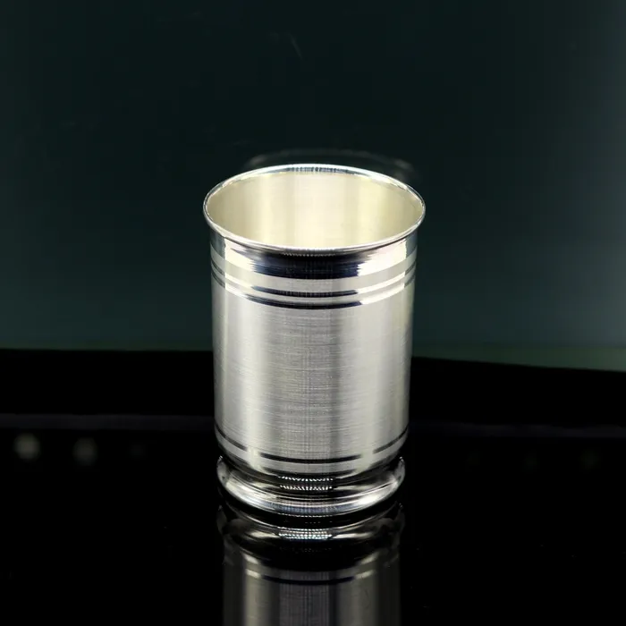 Pure 999 fine silver handmade vessel watermilk Glass tumbler silver flask baby kids silver utensils stay healthy water glass sv100 TRIBAL ORNAMENTS Rings