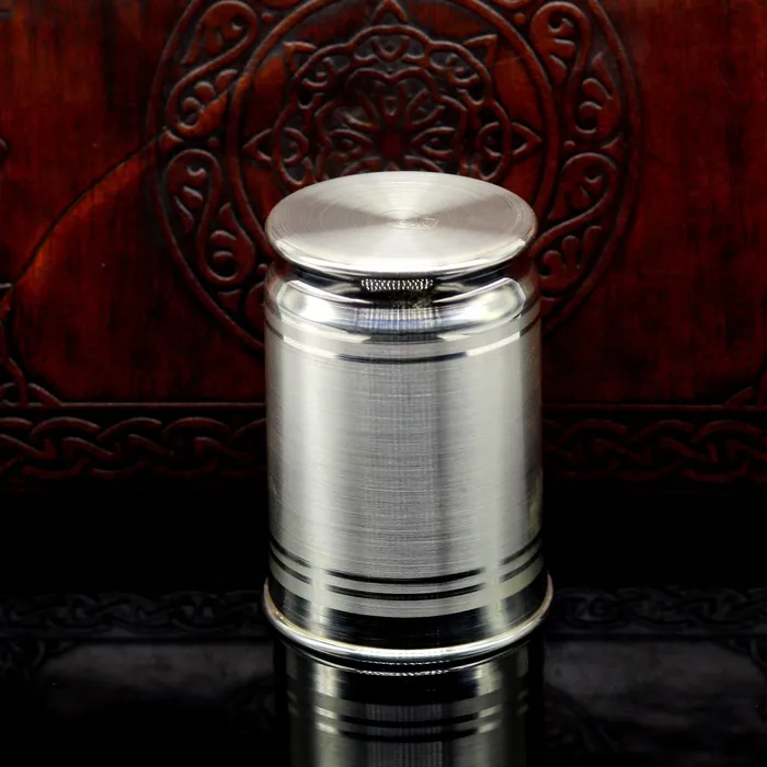 Pure 999 fine silver handmade vessel watermilk Glass tumbler silver flask baby kids silver utensils stay healthy water glass sv100 TRIBAL ORNAMENTS Rings