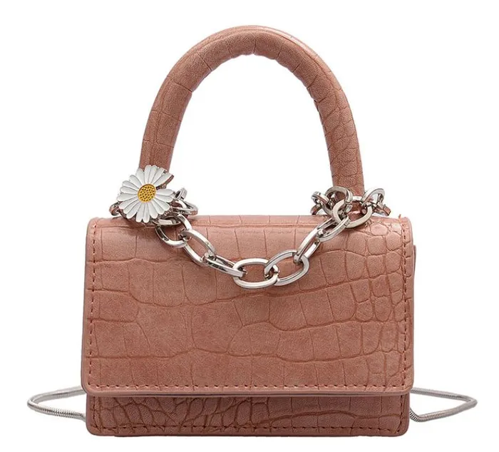 Rings polly PB134 Peach Mini Crocodile Daisy Purse