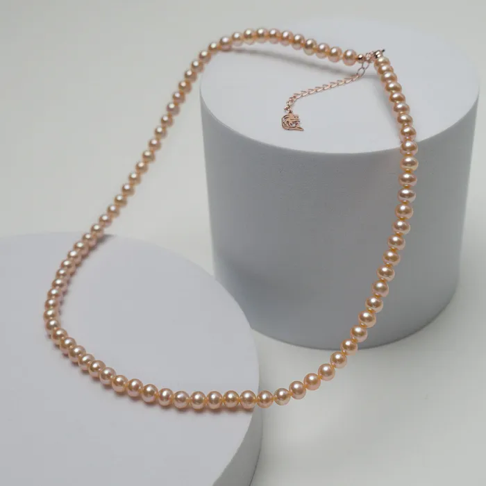 Top Grade Pink Freshwater Pearl Necklace WN00337 Pearly Lustre Necklaces