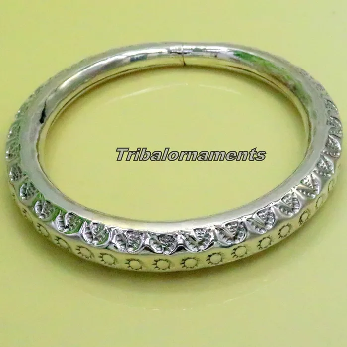 TRIBAL ORNAMENTS Bracelets Vintage design handmade fabulous 925 sterling silver bangle bracelet kada unisex jewelry awesome customized oxidized trendy jewelry nsk244 TRIBAL ORNAMENTS Bracelets Vintage design handmade fabulous 925 sterling silver bangle bracelet kada unisex jewelry awesome customized oxidized trendy jewelry nsk244