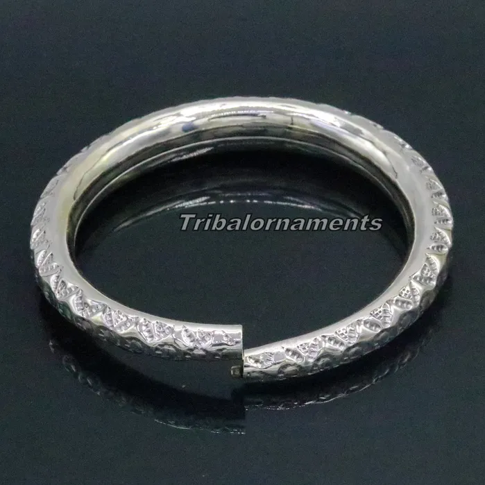 TRIBAL ORNAMENTS Bracelets Vintage design handmade fabulous 925 sterling silver bangle bracelet kada unisex jewelry awesome customized oxidized trendy jewelry nsk244 TRIBAL ORNAMENTS Bracelets Vintage design handmade fabulous 925 sterling silver bangle bracelet kada unisex jewelry awesome customized oxidized trendy jewelry nsk244