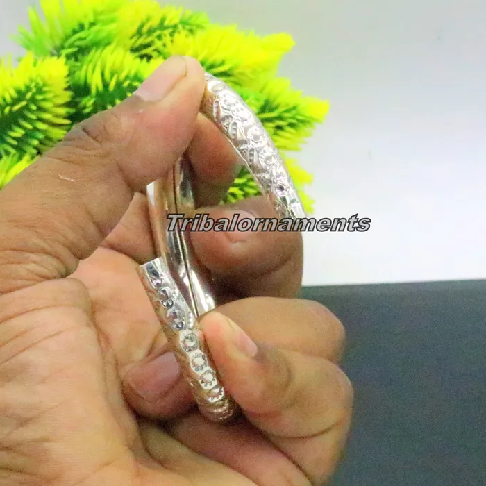 TRIBAL ORNAMENTS Bracelets Vintage design handmade fabulous 925 sterling silver bangle bracelet kada unisex jewelry awesome customized oxidized trendy jewelry nsk244 TRIBAL ORNAMENTS Bracelets Vintage design handmade fabulous 925 sterling silver bangle bracelet kada unisex jewelry awesome customized oxidized trendy jewelry nsk244