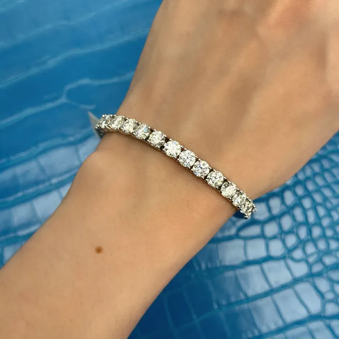 2800ct Labgrown Diamonds Tennis Bracelet in 14k White Gold BRAC14008 Diamond Source NYC Bracelets