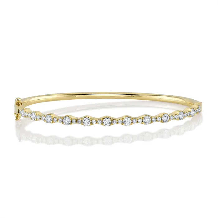 Bracelets Meierotto Jewelers 14K Yellow Gold Diamond Bangle Bracelet