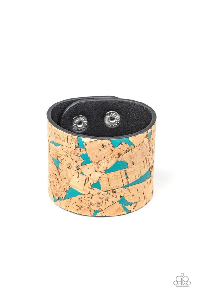 Bracelets Paparazzi Bracelet Cork Congo Blue Paparazzi Jewelry Bracelets Paparazzi Bracelet Cork Congo Blue Paparazzi Jewelry