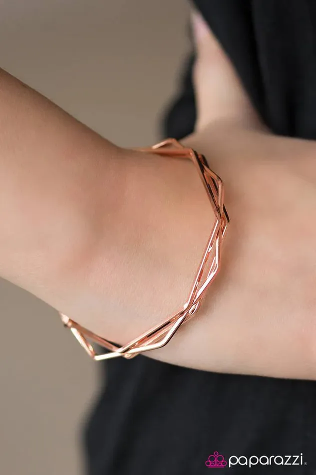 Bracelets Paparazzi Bracelet Fashion Edge Copper Paparazzi Jewelry