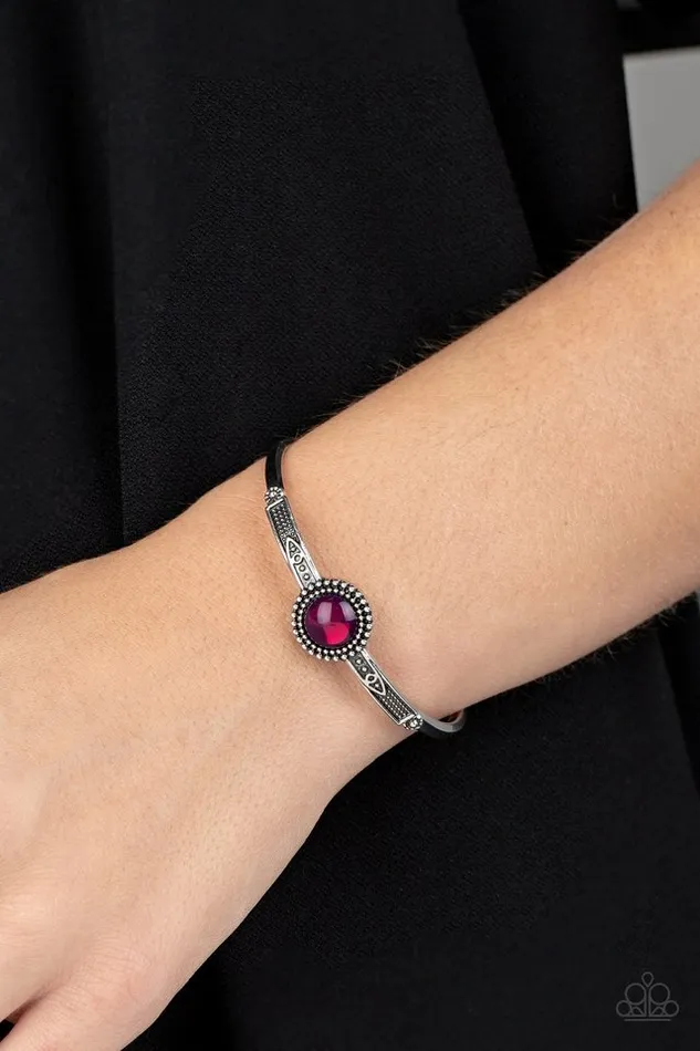 Bracelets Paparazzi Bracelet PIECE of Mind Purple Paparazzi Jewelry