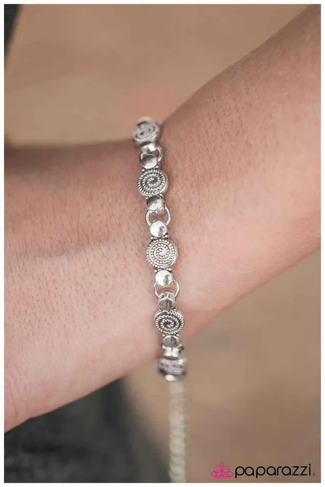 Bracelets Paparazzi Bracelet Pure and Simple Silver Paparazzi Jewelry