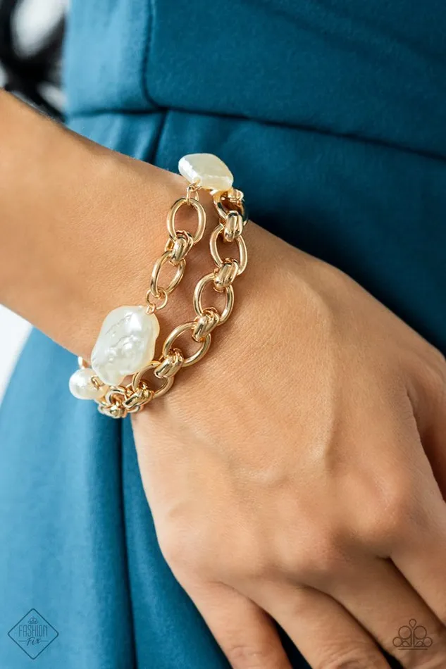 Bracelets Paparazzi Bracelet Seaside Sojourn Gold Paparazzi Jewelry