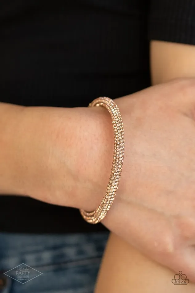 Bracelets Paparazzi Bracelet Stageworthy Sparkle Rose Gold Paparazzi Jewelry
