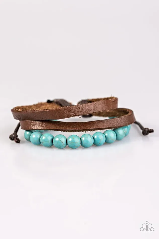 Bracelets Paparazzi Bracelet The Trail Not Taken Blue Paparazzi Jewelry