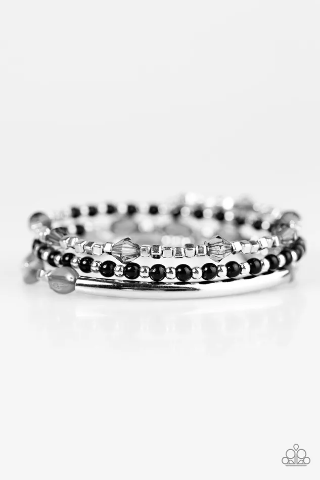 Bracelets Paparazzi Bracelet Tiki Twist Black Paparazzi Jewelry