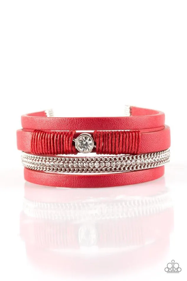 Bracelets Paparazzi Jewelry Paparazzi Bracelet Catwalk Craze Red