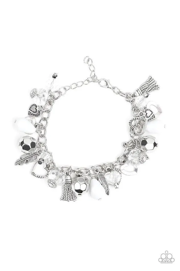 Bracelets Paparazzi Jewelry Paparazzi Bracelet Charmingly Romantic White