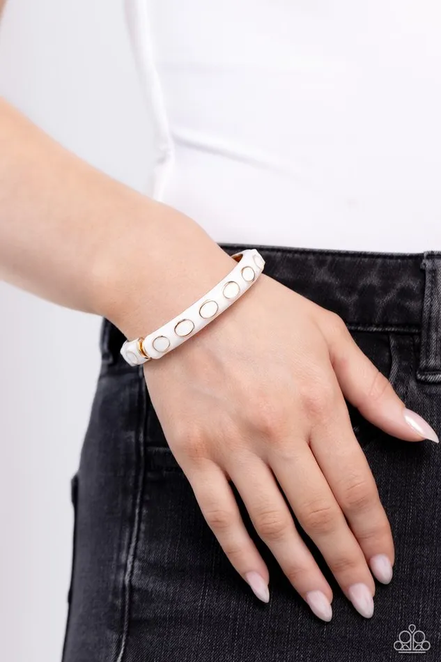 Bracelets Paparazzi Jewelry Paparazzi Bracelet Delightful Diversion White