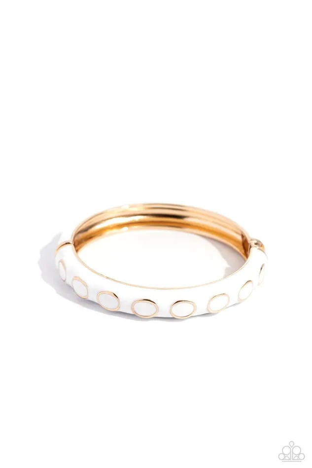 Bracelets Paparazzi Jewelry Paparazzi Bracelet Delightful Diversion White Bracelets Paparazzi Jewelry Paparazzi Bracelet Delightful Diversion White