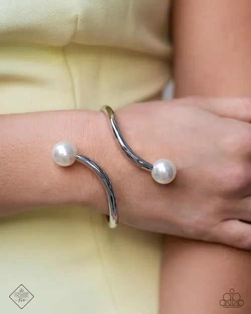 Bracelets Paparazzi Jewelry Paparazzi Bracelet Effulgent Exemplar White