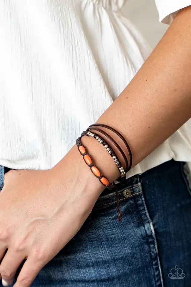 Bracelets Paparazzi Jewelry Paparazzi Bracelet My Beach House is Your Beach House Orange