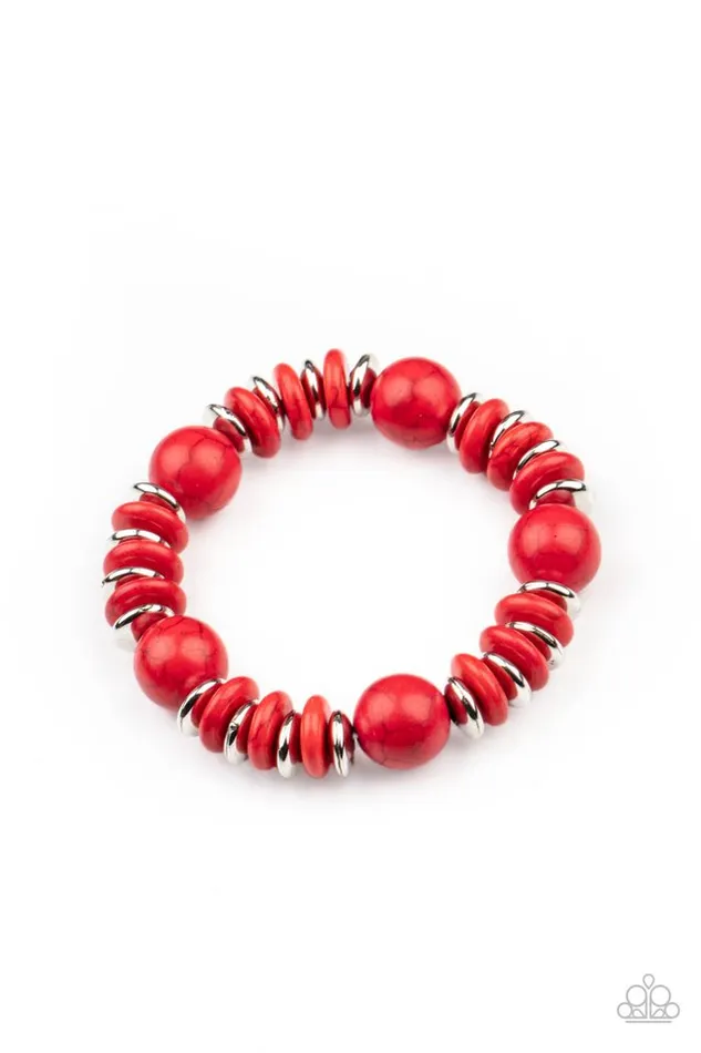 Bracelets Paparazzi Jewelry Paparazzi Bracelet Rustic Rival Red Bracelets Paparazzi Jewelry Paparazzi Bracelet Rustic Rival Red