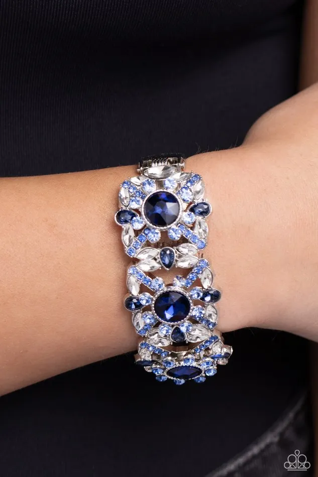 Bracelets Paparazzi Jewelry Paparazzi Bracelet Shimmering Solo Blue